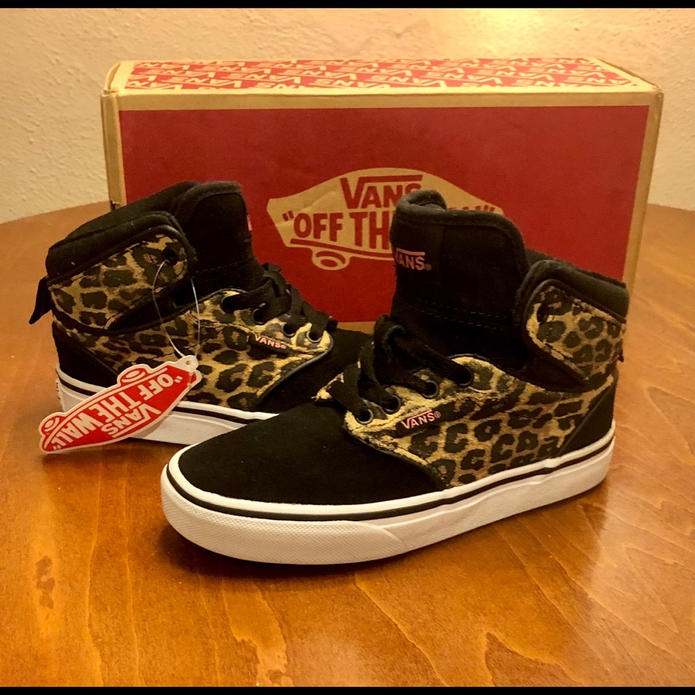 Vans cheetah print high-tops